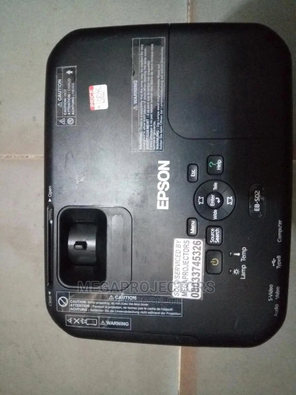 Black Portable Epson Projector