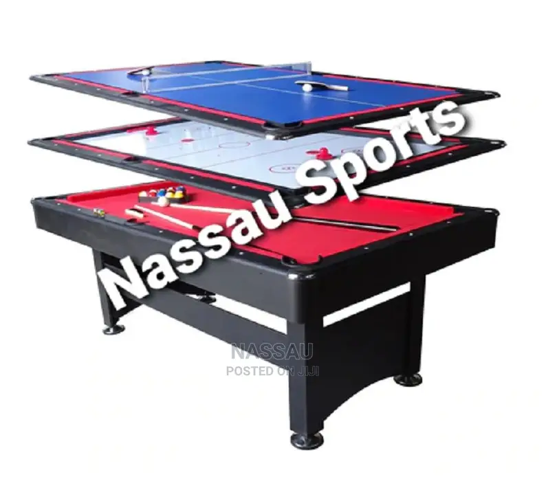 3 in 1 Combo Pool Table, Hockey, Tennis Table 7foot by 3.5