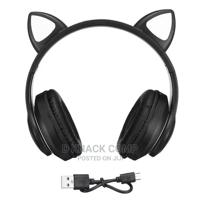 Bluetooth Illuminate Headphones Cat Ears Wireless Headset