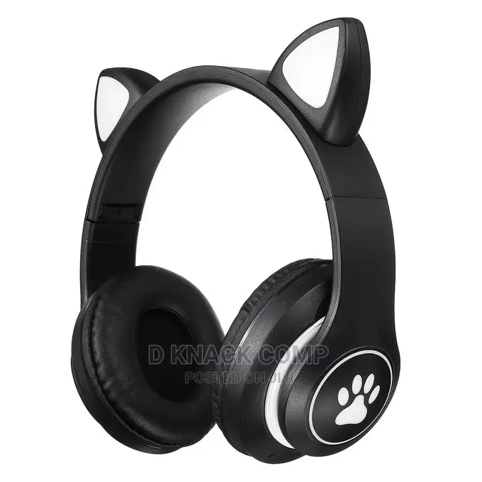 Bluetooth Illuminate Headphones Cat Ears Wireless Headset