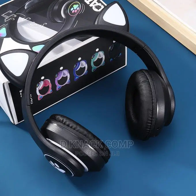 Bluetooth Illuminate Headphones Cat Ears Wireless Headset