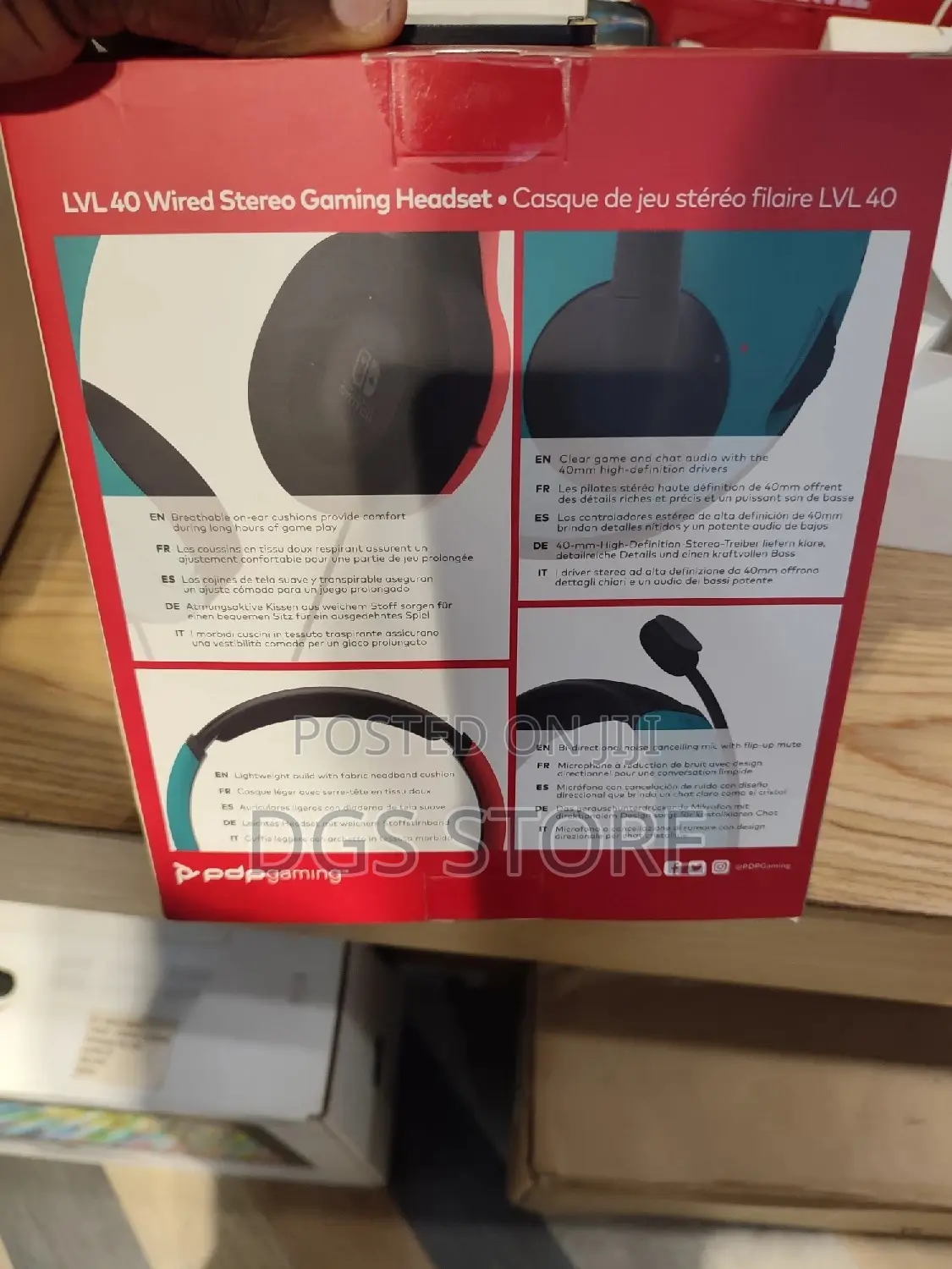 Nintendo Switch LVL 40 Noise Cancelling Wired Gaming Headset