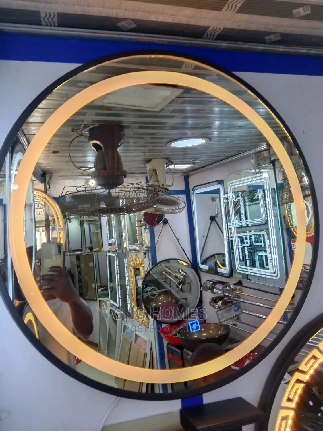 White  Frame Led Mirror