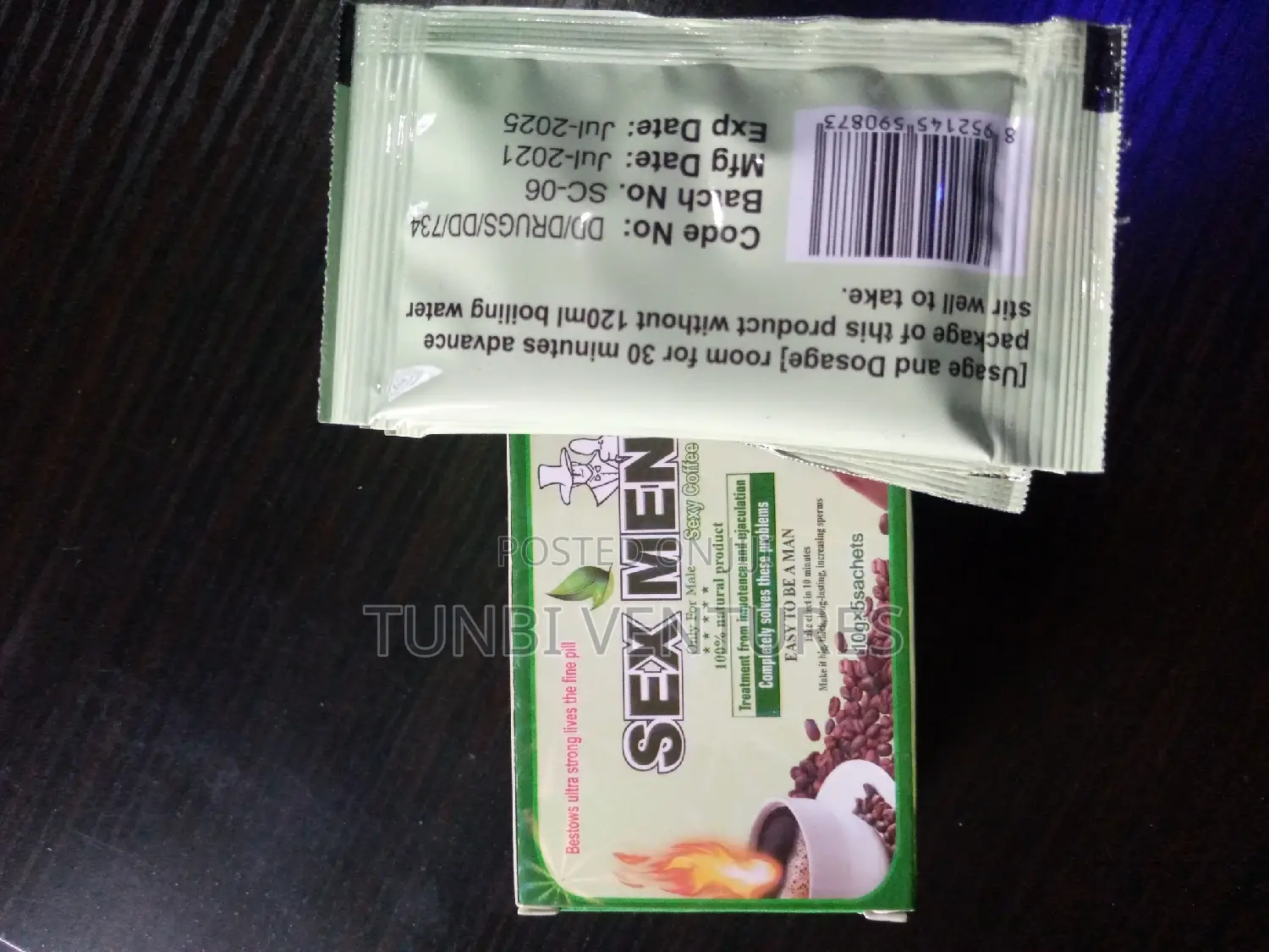 Men Coffe 100 Percent Natural Product