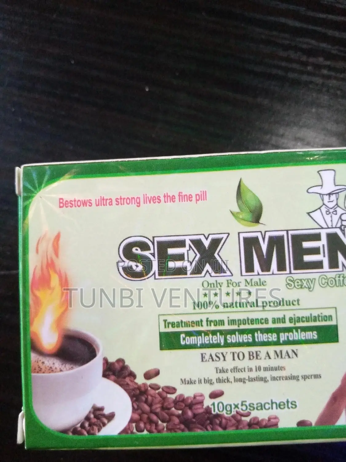 Men Coffe 100 Percent Natural Product