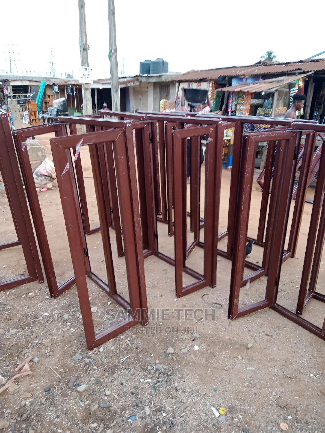 Casement Windows With Wood Finish Colour