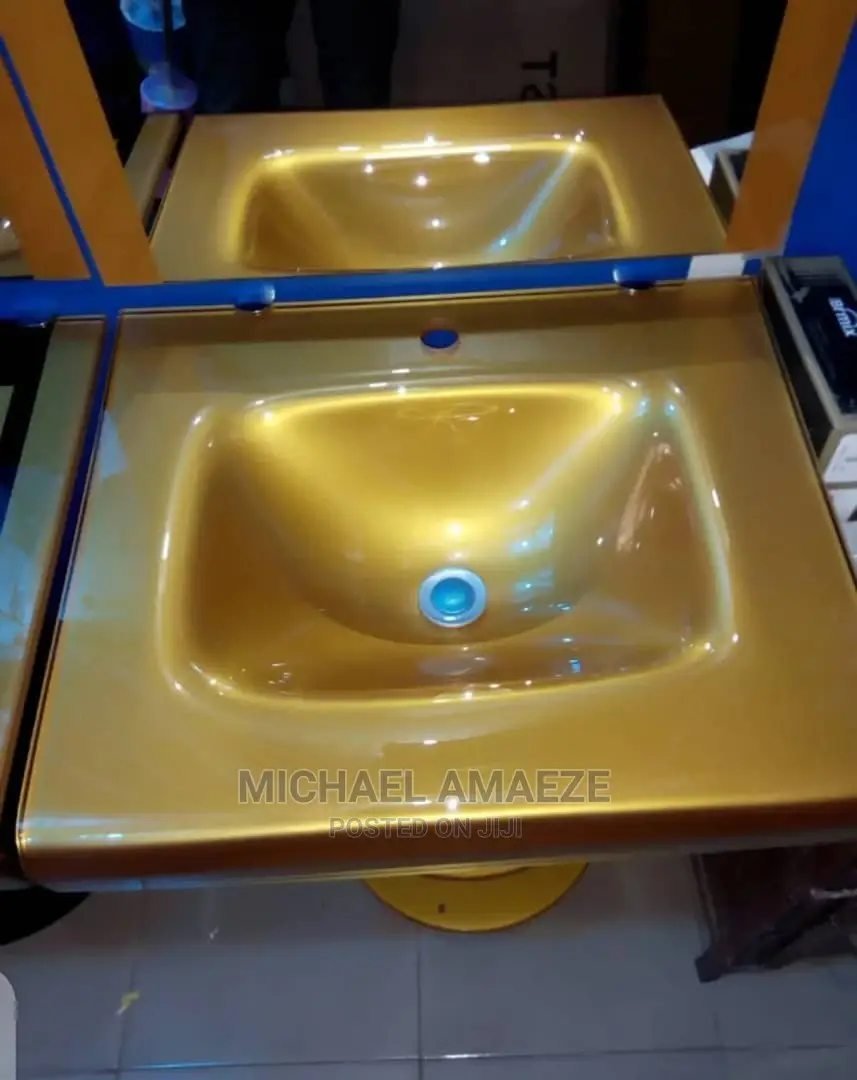 Gold Glass Basin for Dinning