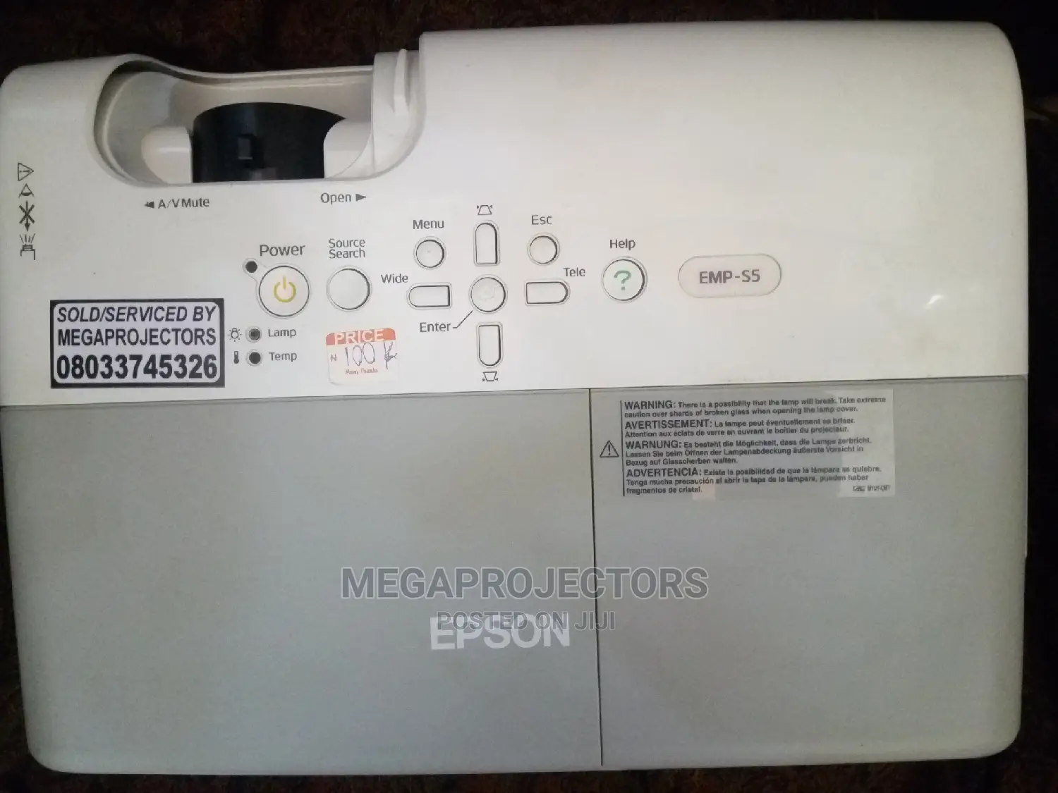 Epson Emp-S5 Projector and Screen for Hire