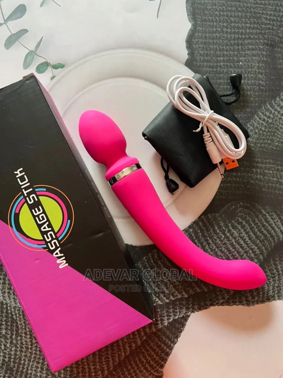 Multifunction Big Magic Wand Rechargeable Vibrator Dildo Sex Toy Women