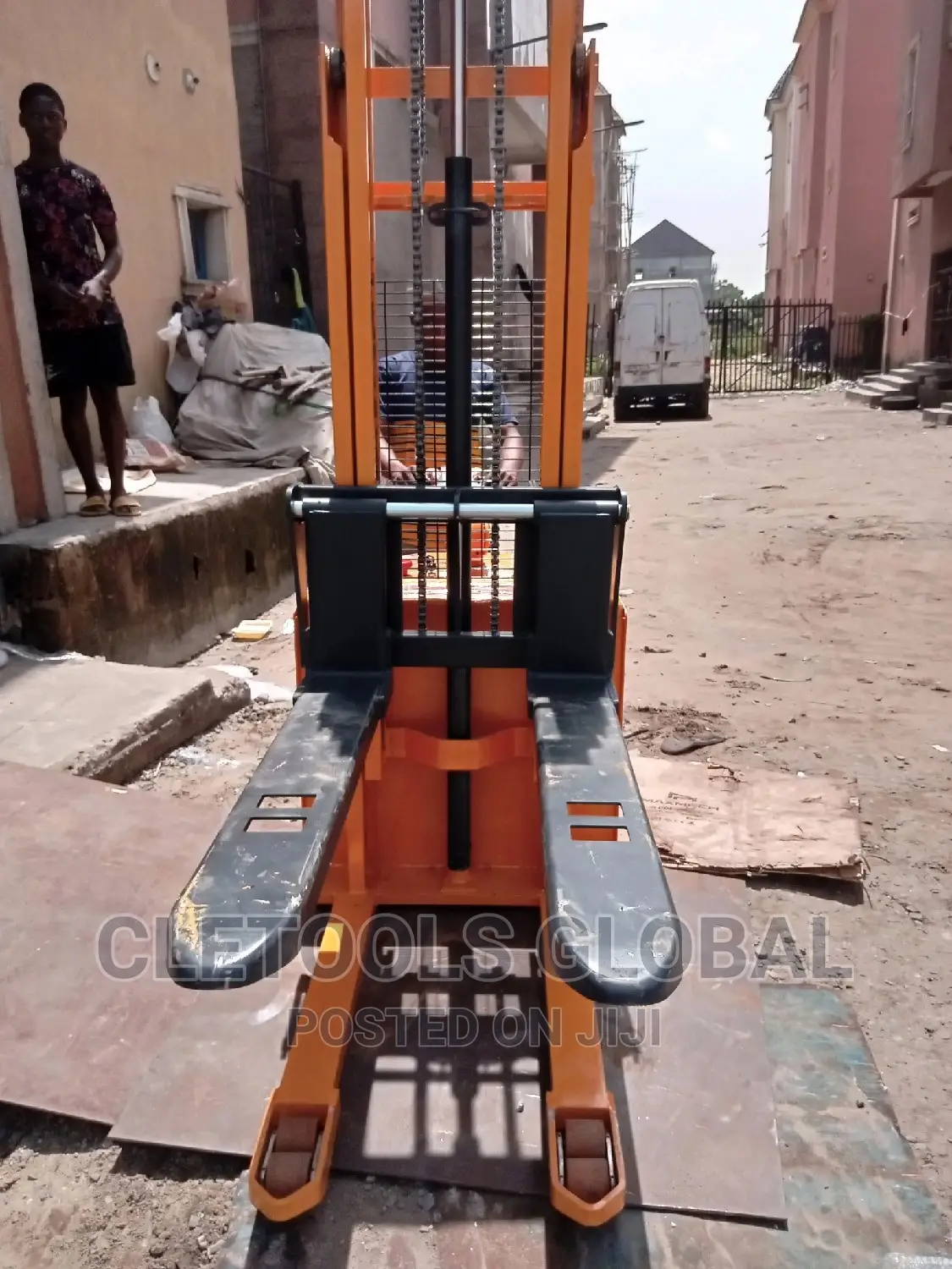 Semi Electric Forklift Manual Stacker 2ton
