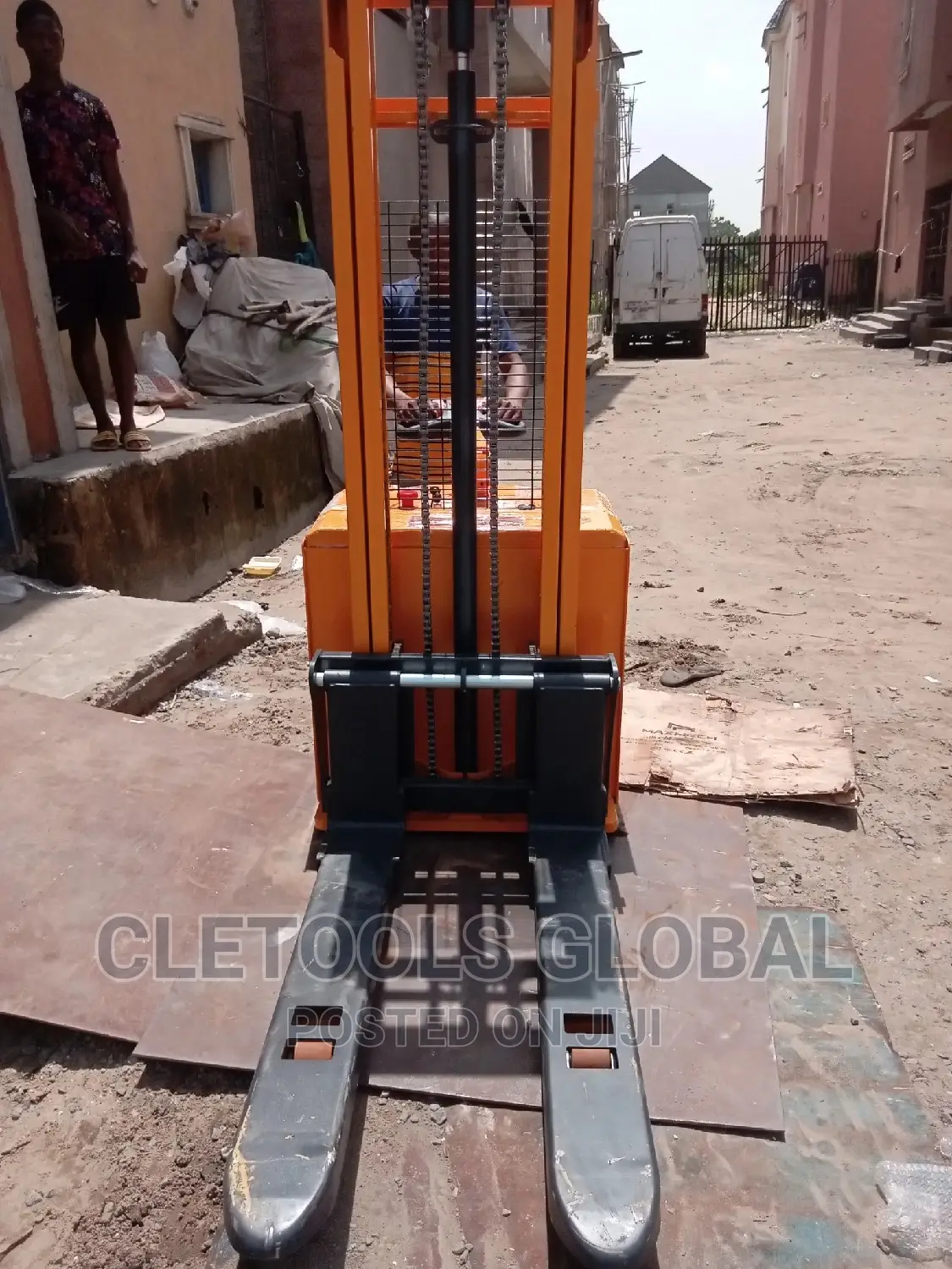 Semi Electric Forklift Manual Stacker 2ton