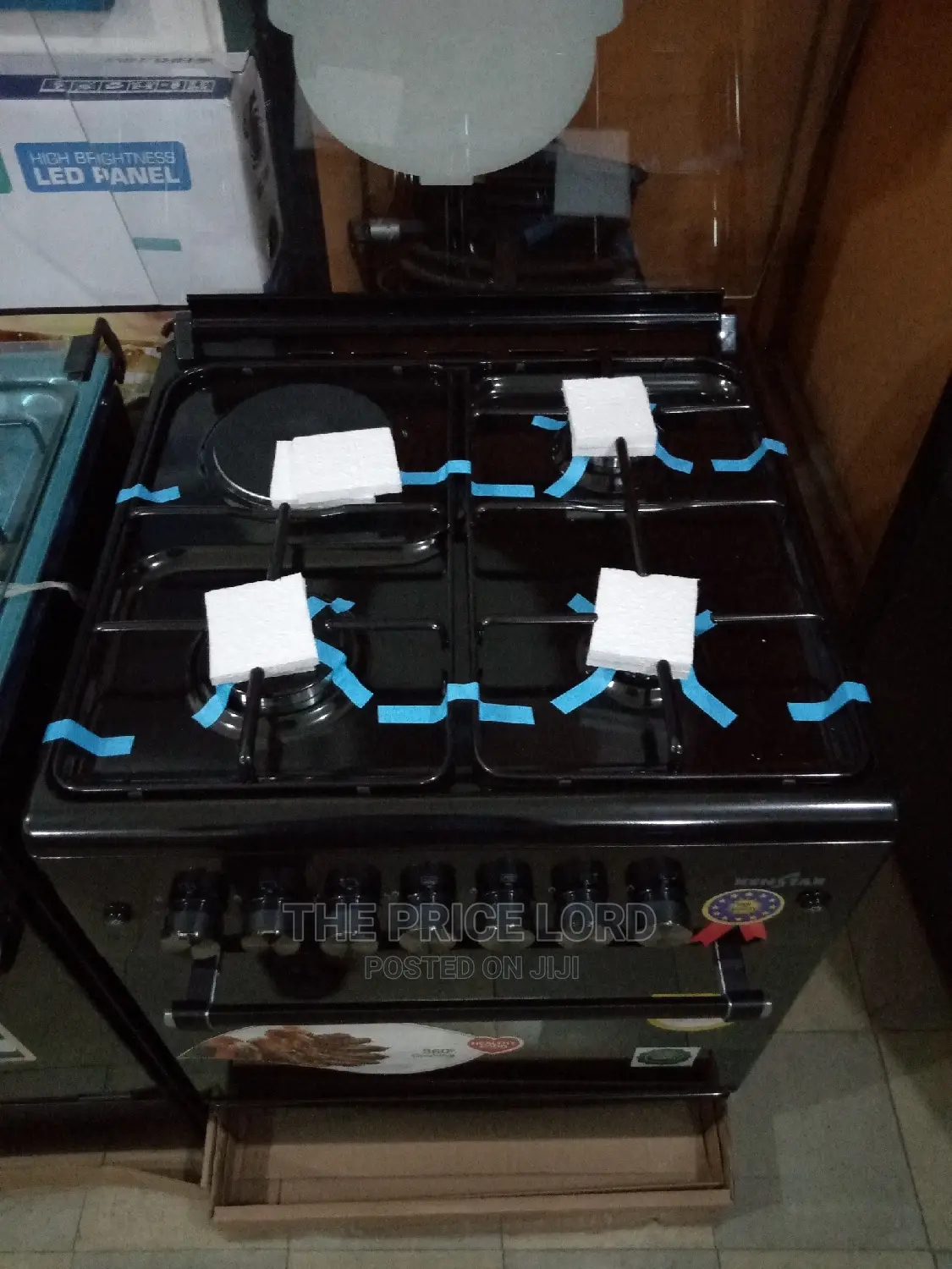 Kenstar 3+1 Gas Cooker 60x60 Oven GC-KS-6060-3G1EBI