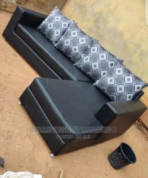 A Standard 6 Seater Sofa, Made With Good Leather