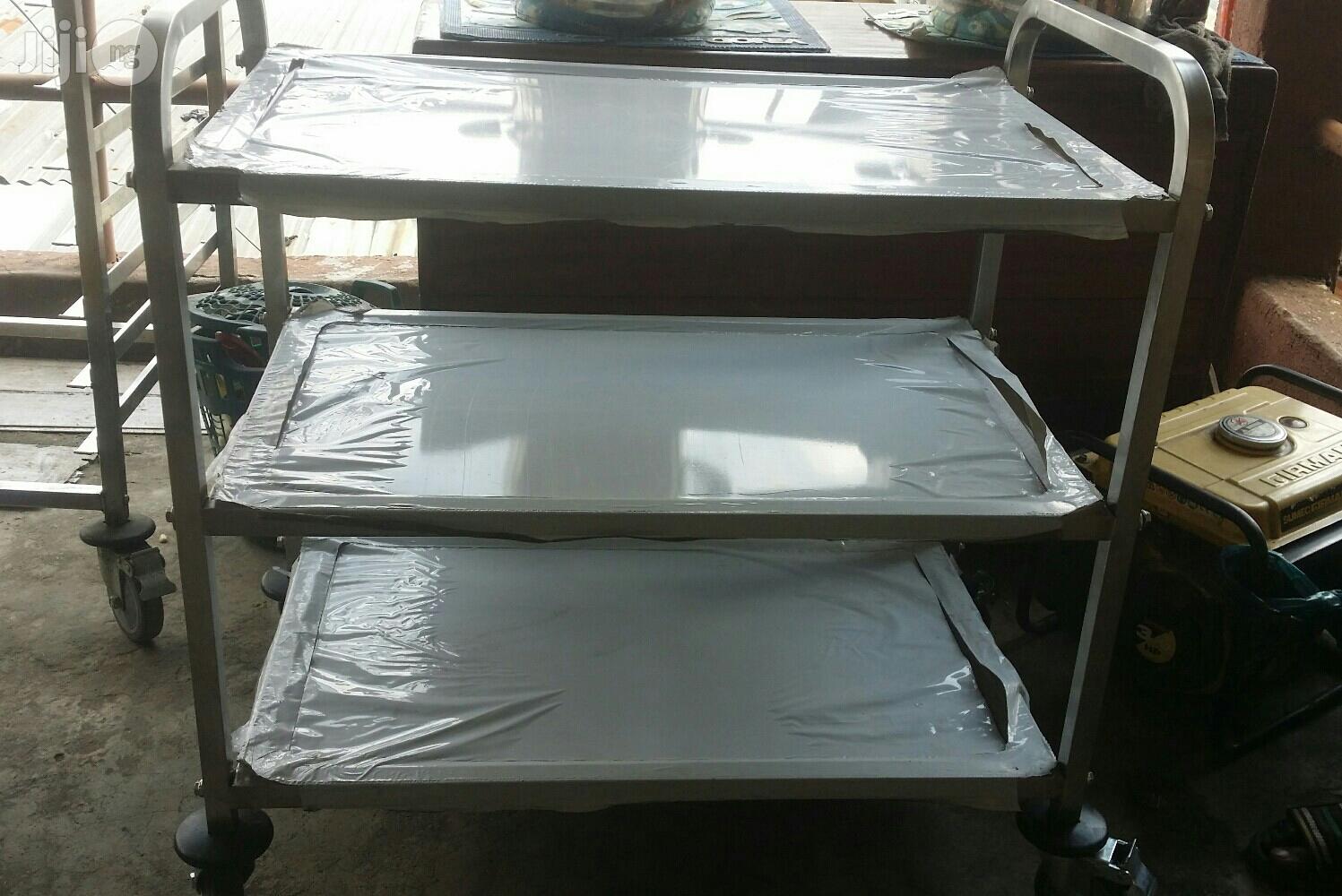 Multi-purpose Stainless Steel Trolley 3 Step