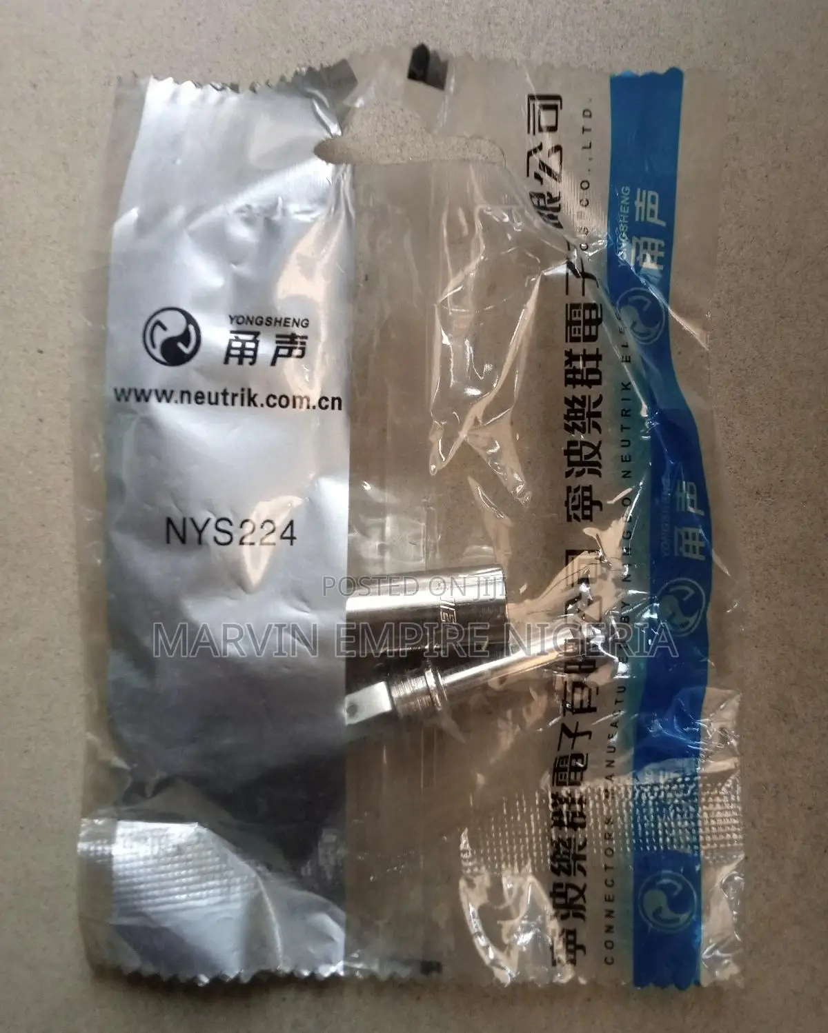 2pcs Neutrik Jack Connector for Microphone, Guitars, Mixers