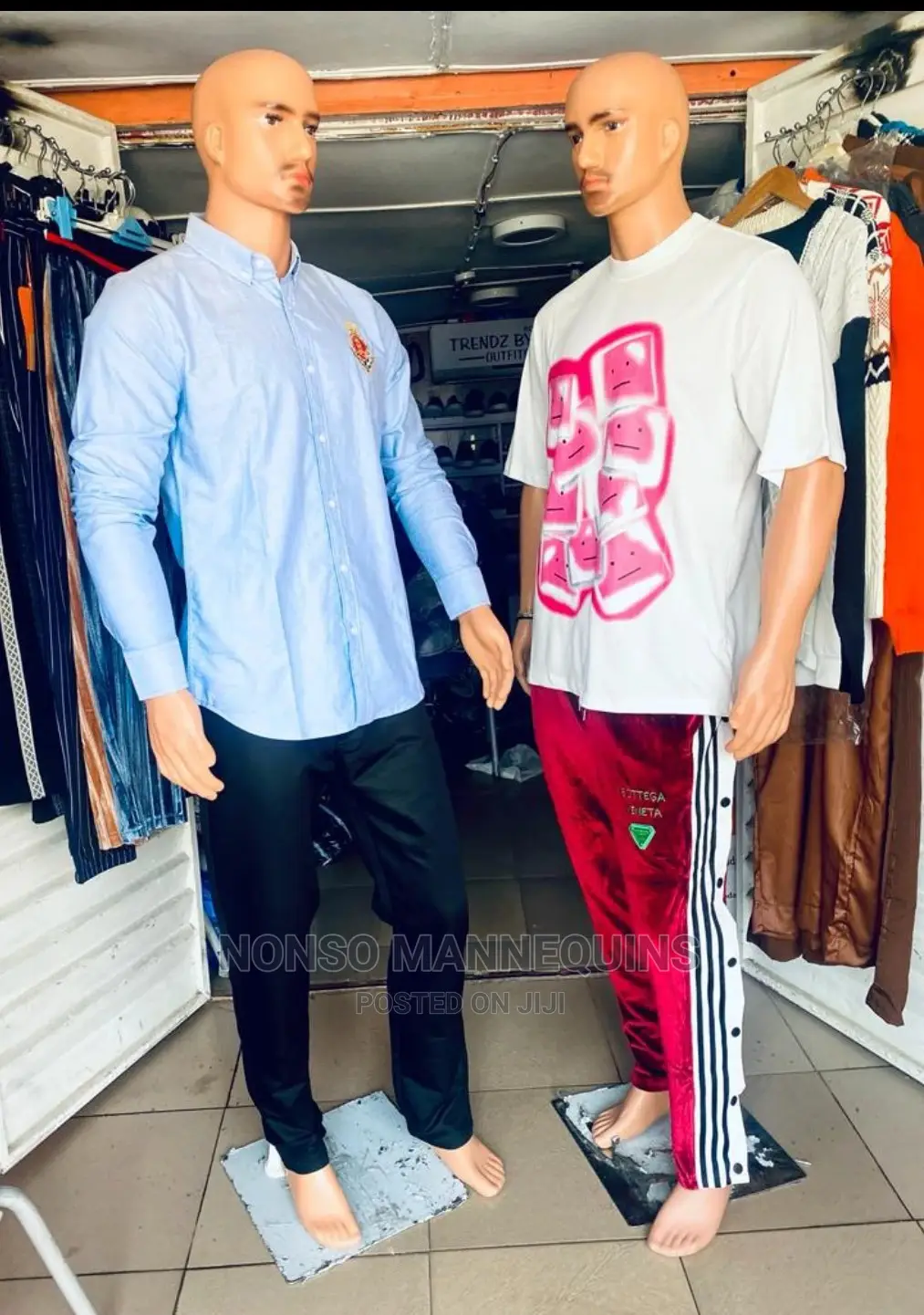 Full Body Male Plastic Mannequin With Bald Head
