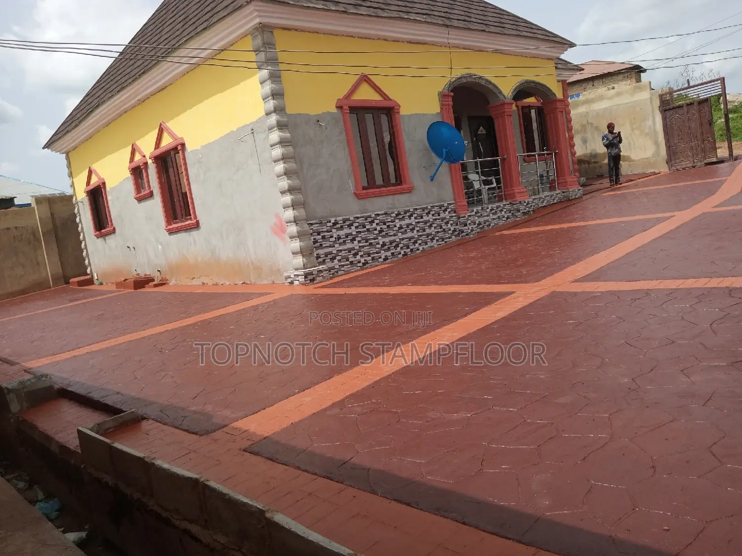 Furnished Concrete Stamp Floor