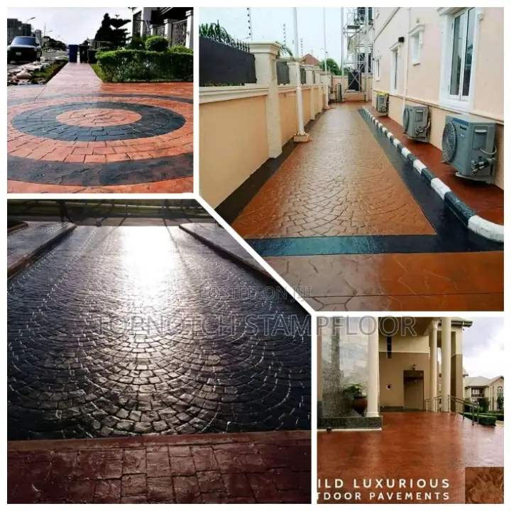 Colors and Patterns Concrete Stamp Floor