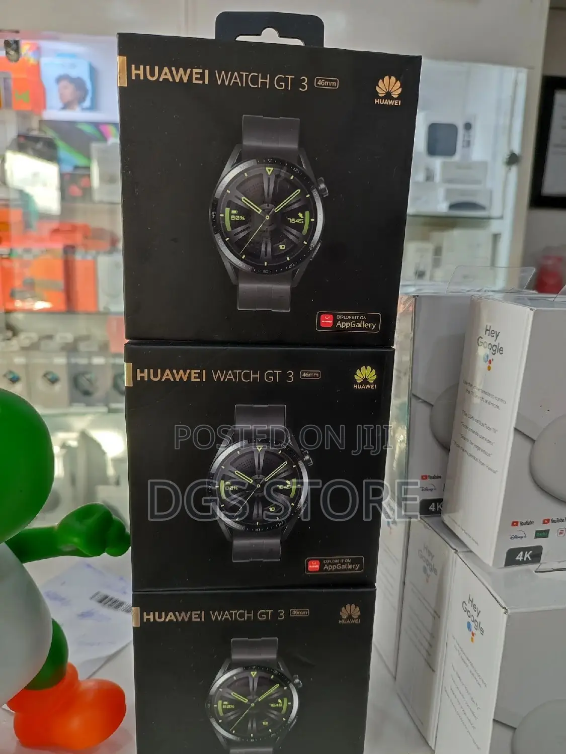 Huawei Watch GT 3 46mm Black Stainless Steel Case Smartwatch
