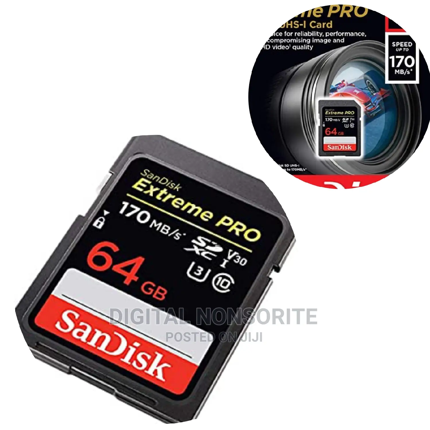 64GB SD Memory Card 4k 170mb/S