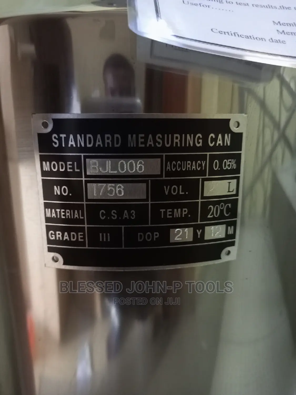 Oil Measuring Tank 20L