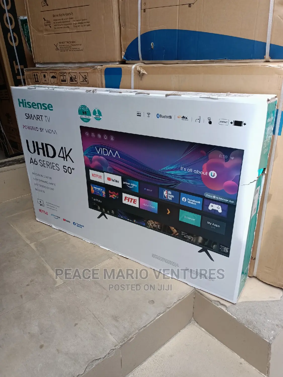 Hisense 50" Television Uhd A6 Series With Clear Pic Quality