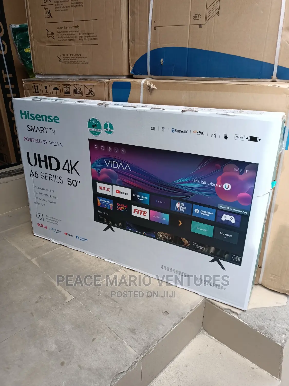 Hisense 50" Television Uhd A6 Series With Clear Pic Quality