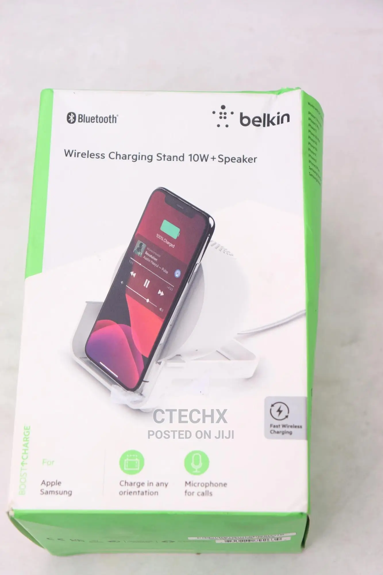Belkin Wireless Charging Stand 10W + Bluetooth Speaker