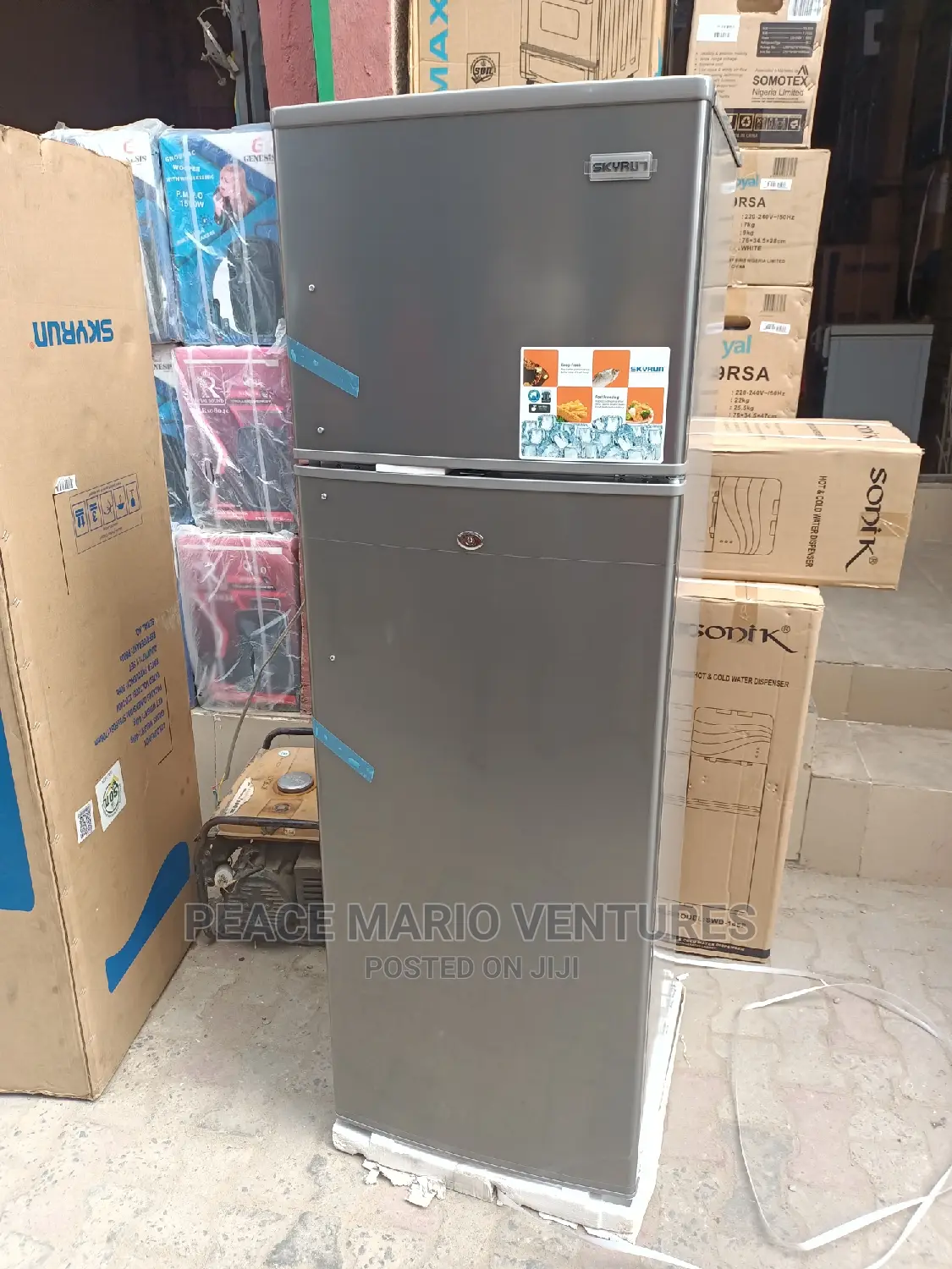 Skyrun Bigggest Fridge and Freezer Double Door Refrigerator.