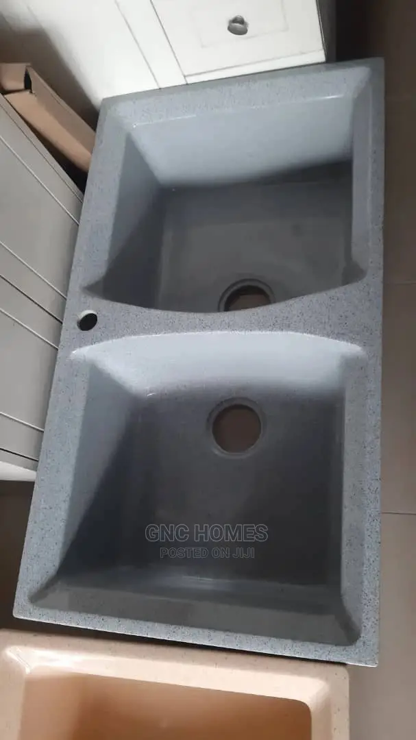 Acrylic Sink Double Bowl Black
