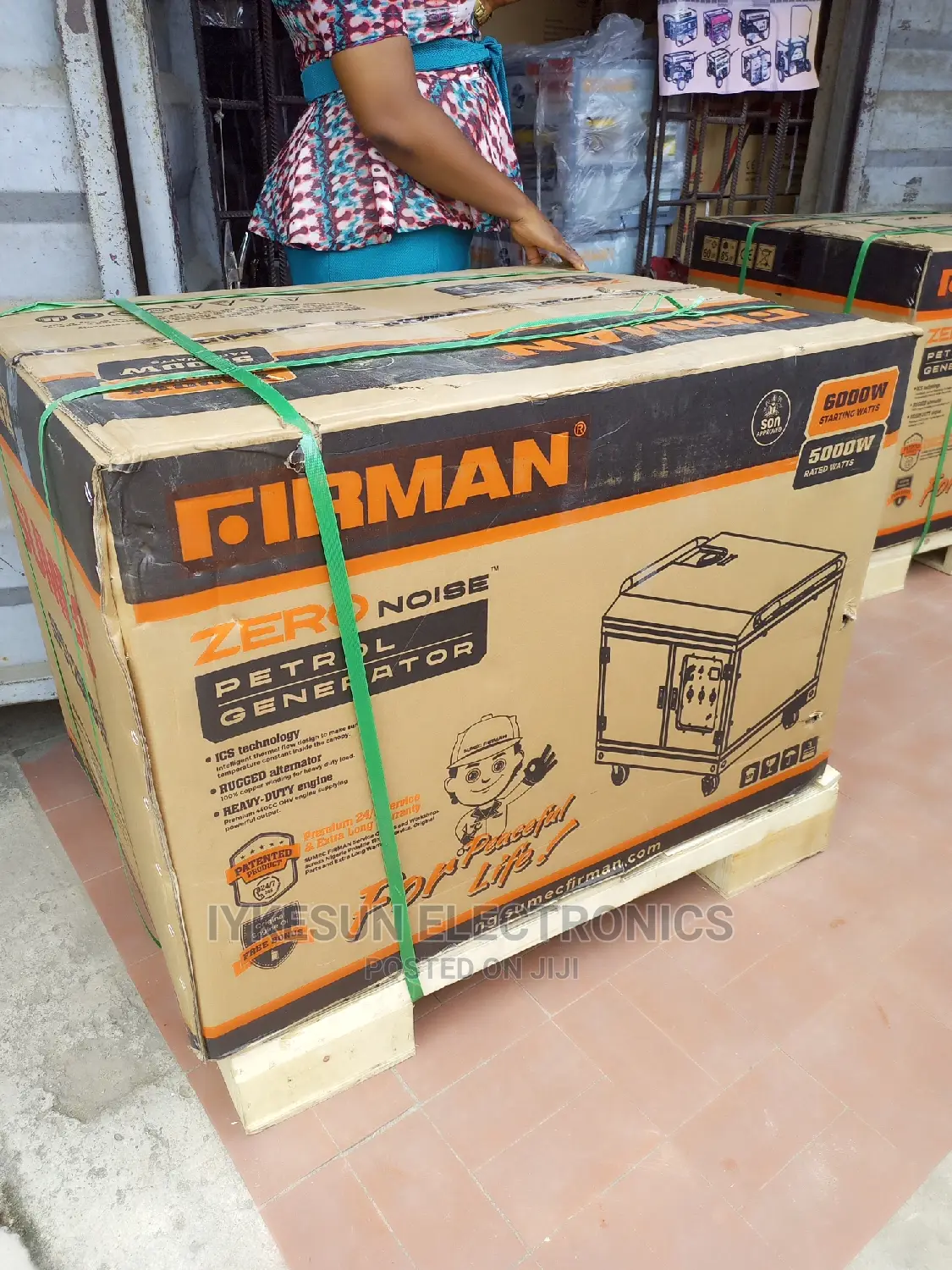 Original 6KVA FIRMAN Soundproof Petrol Generator 100%Copper