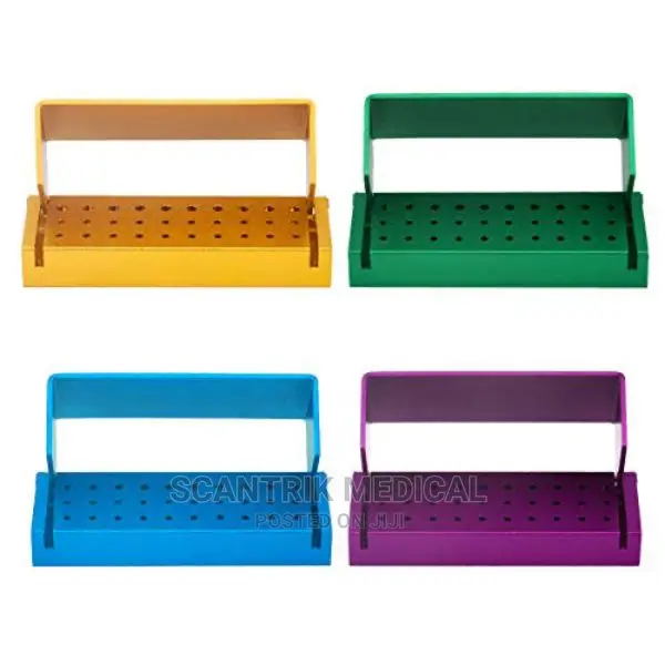 Dental Burs Holder Block Case Opening Box