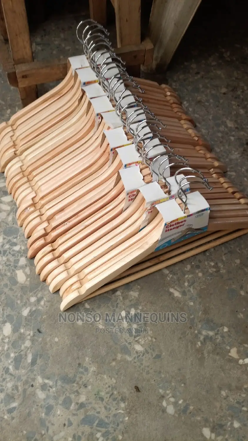 New Wooden Clothes Hangers.