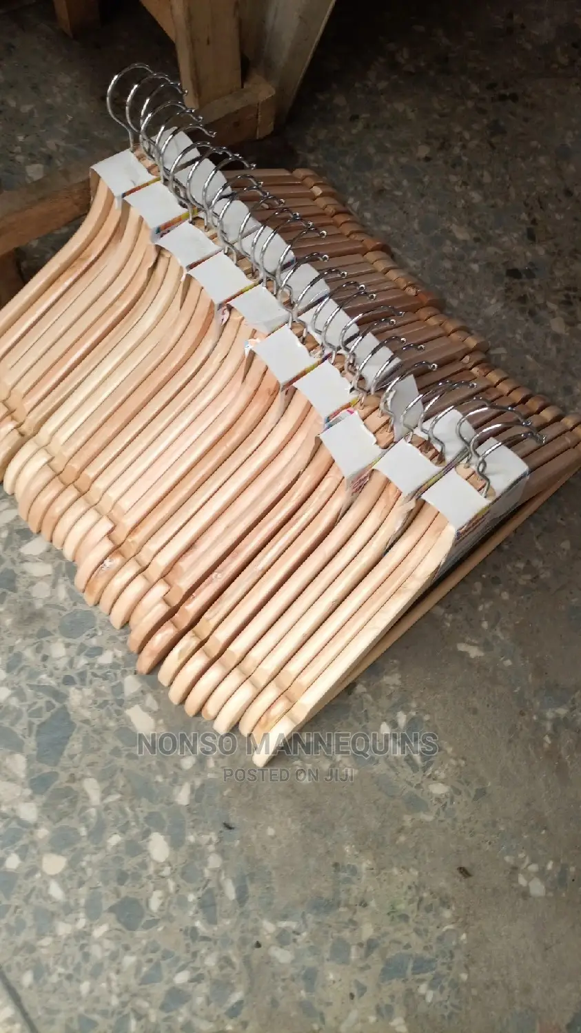 New Wooden Clothes Hangers.