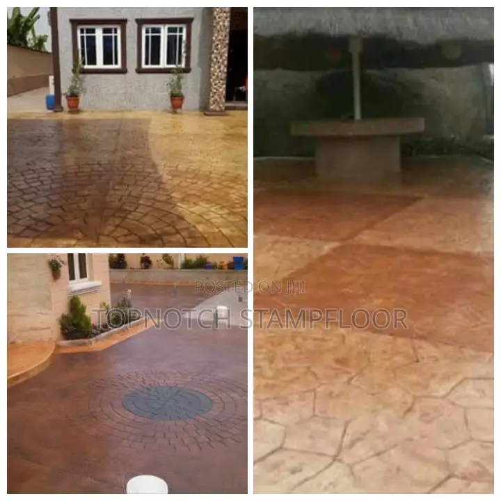 Well Reinforce Exterior Modern Floor-Design Concrete Floor