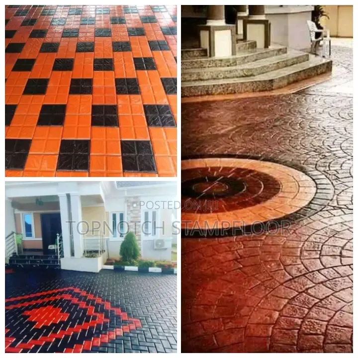 Well Reinforce Exterior Modern Floor-Design Concrete Floor