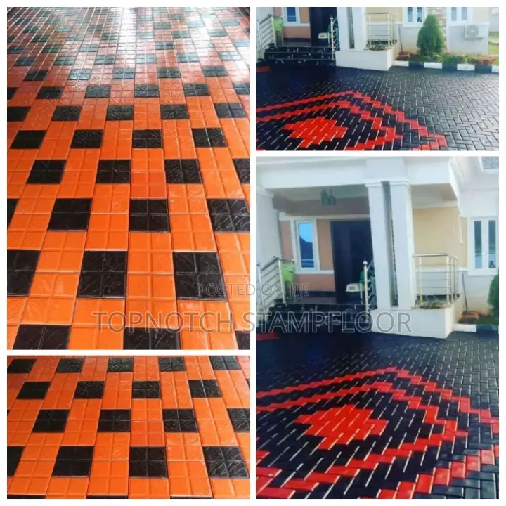 Well Reinforce Exterior Modern Floor-Design Concrete Floor