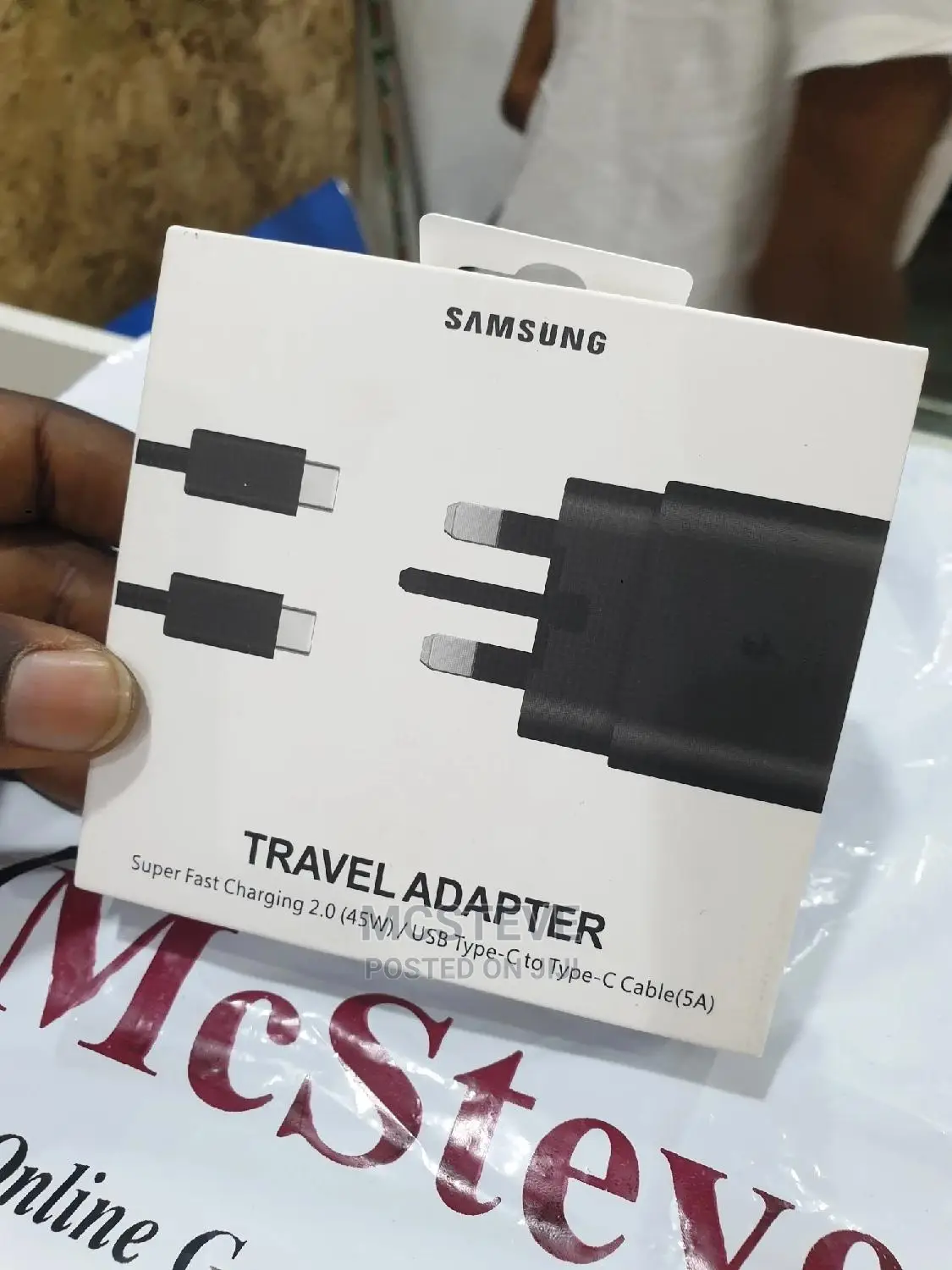 Samsung Galaxy 45W Adapter With Type C Cable 100% Original