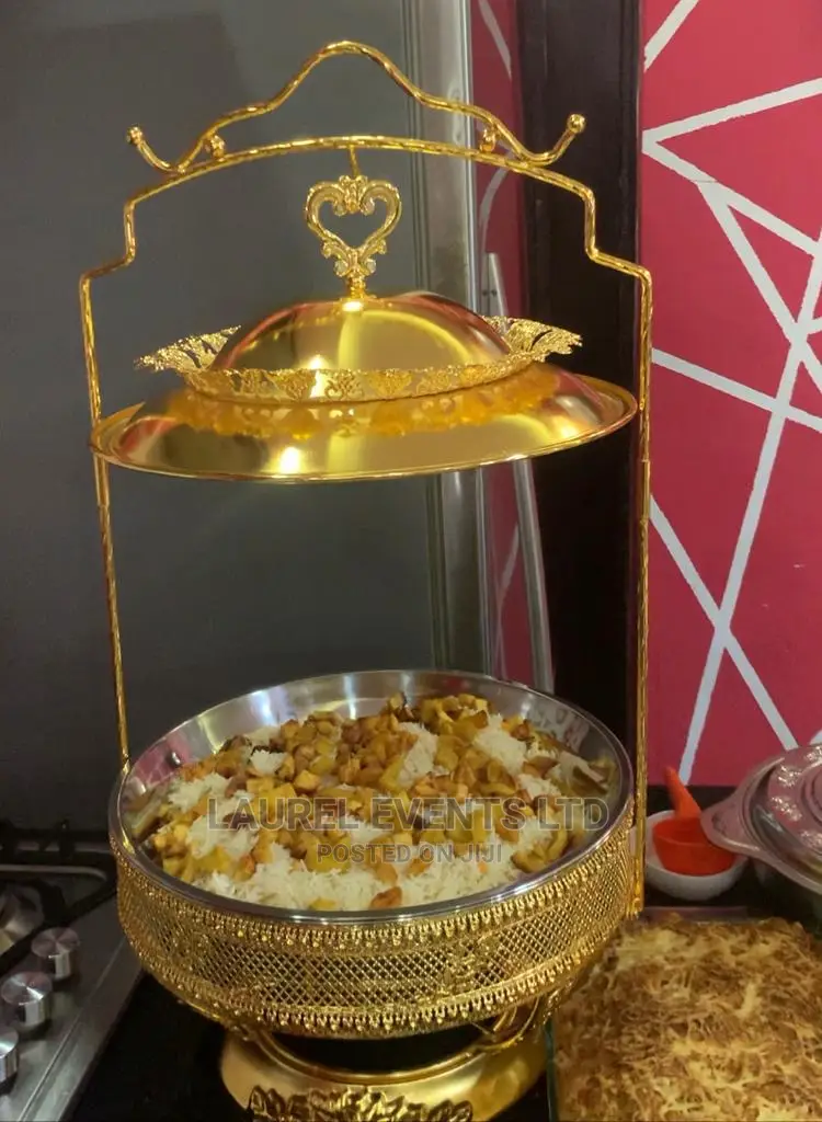 Plates Cups Spoons Chafing Dish for Event Rentals