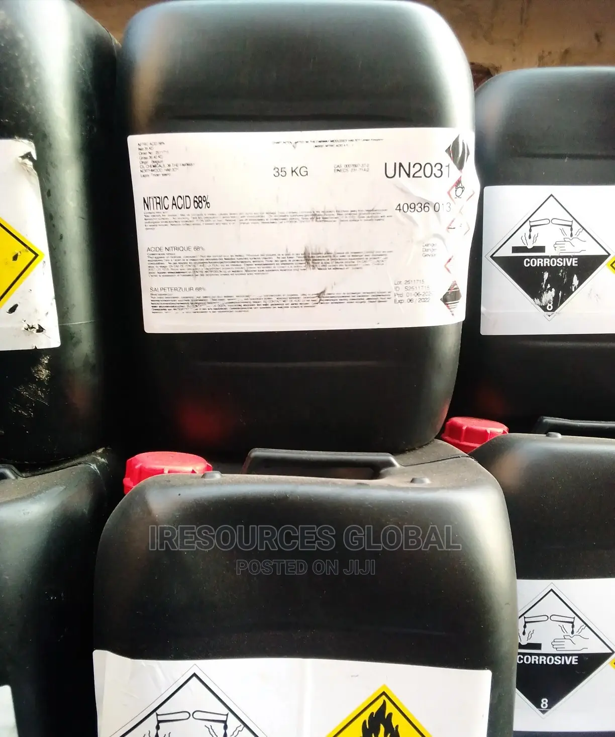 Nitric Acid 68% 35kg Keg