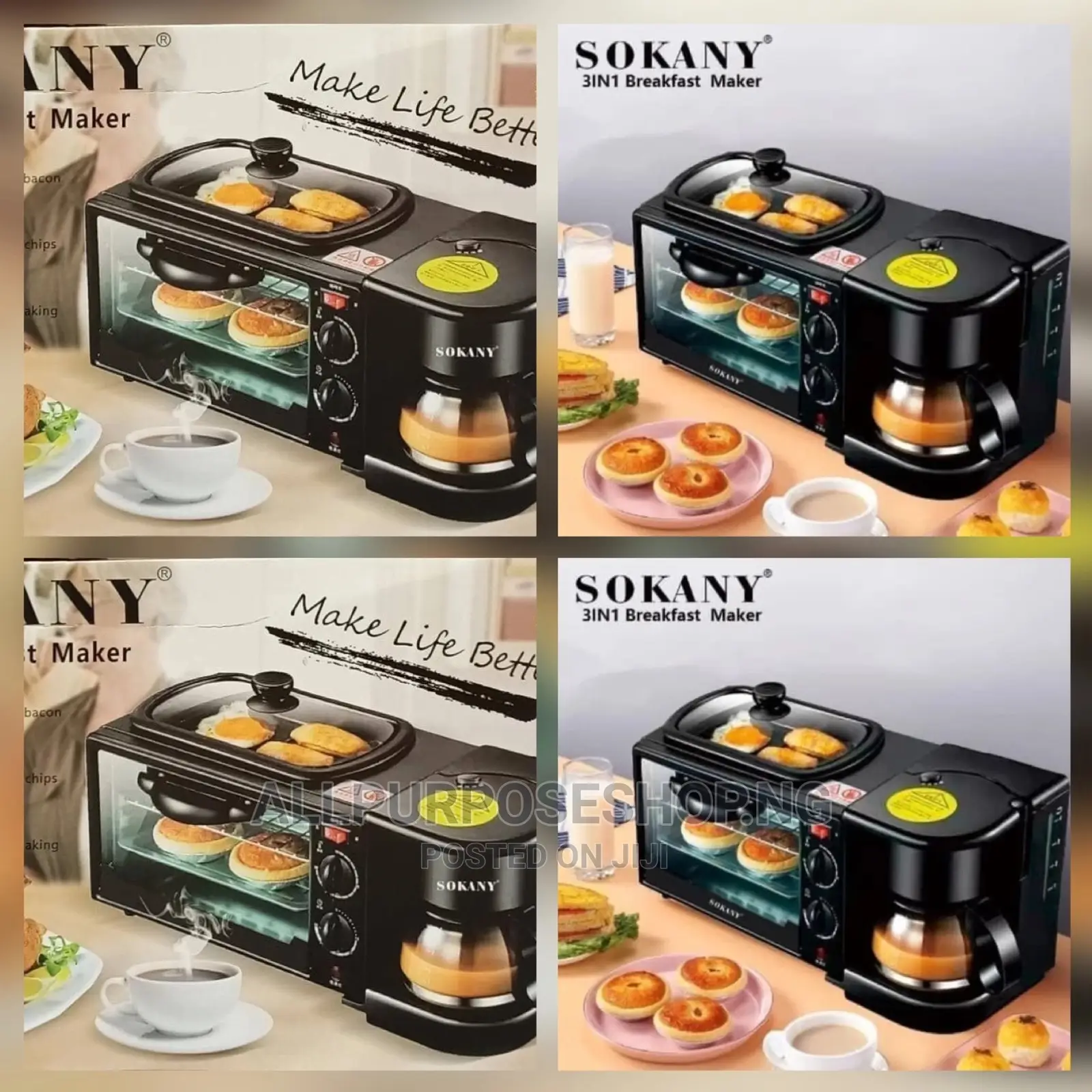 Sokany 3 in 1 Breakfast Maker