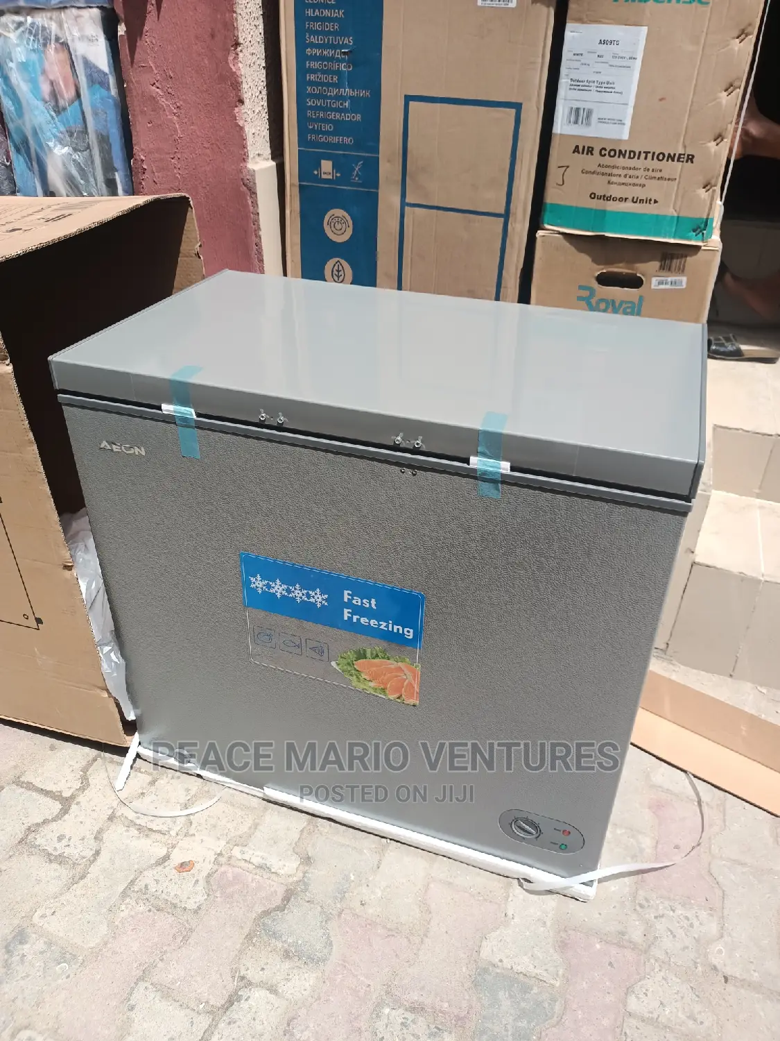 Aeon Deep Freezer 200litres With 2years Warranty, Silver Col