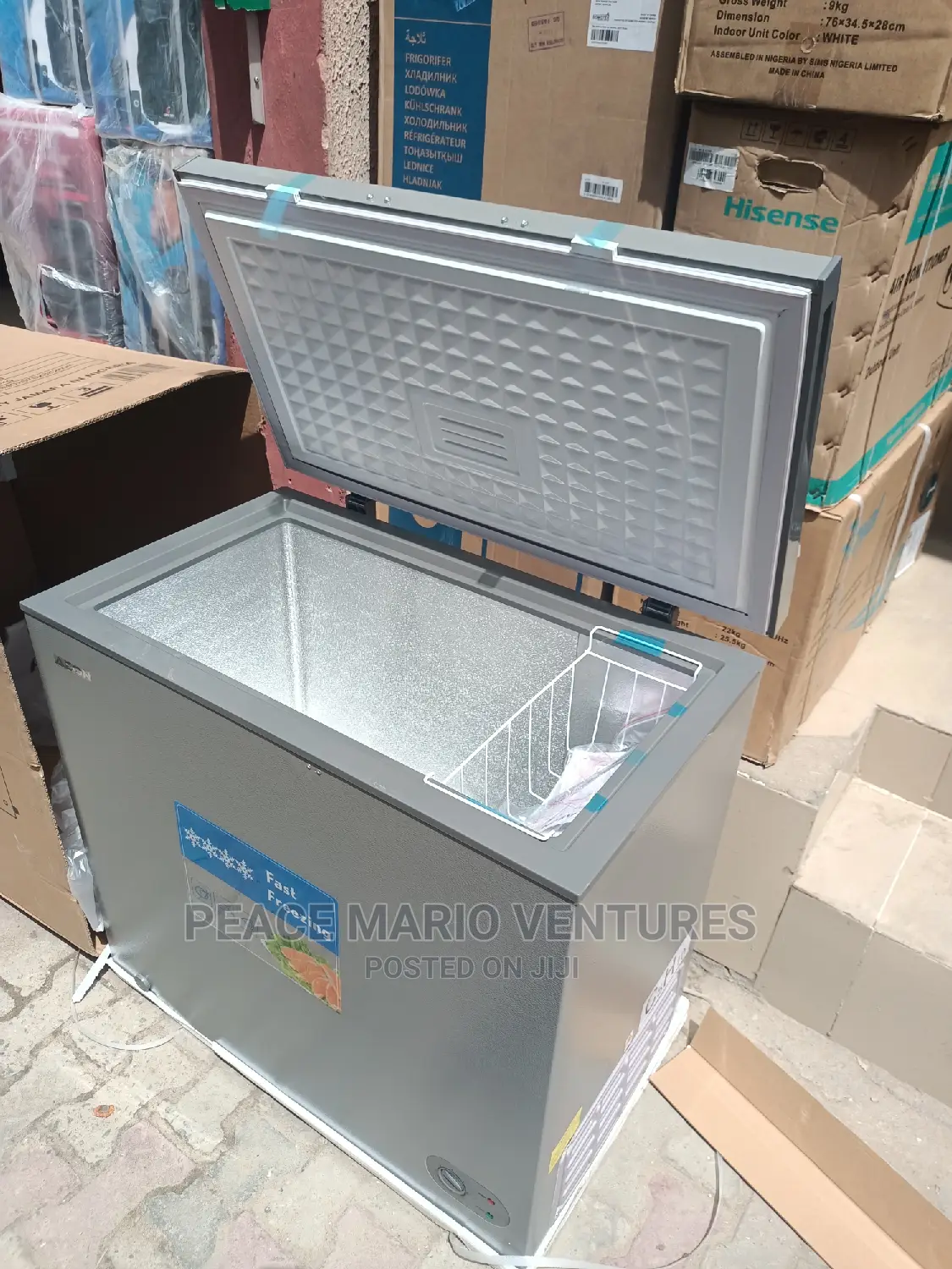 Aeon Deep Freezer 200litres With 2years Warranty, Silver Col