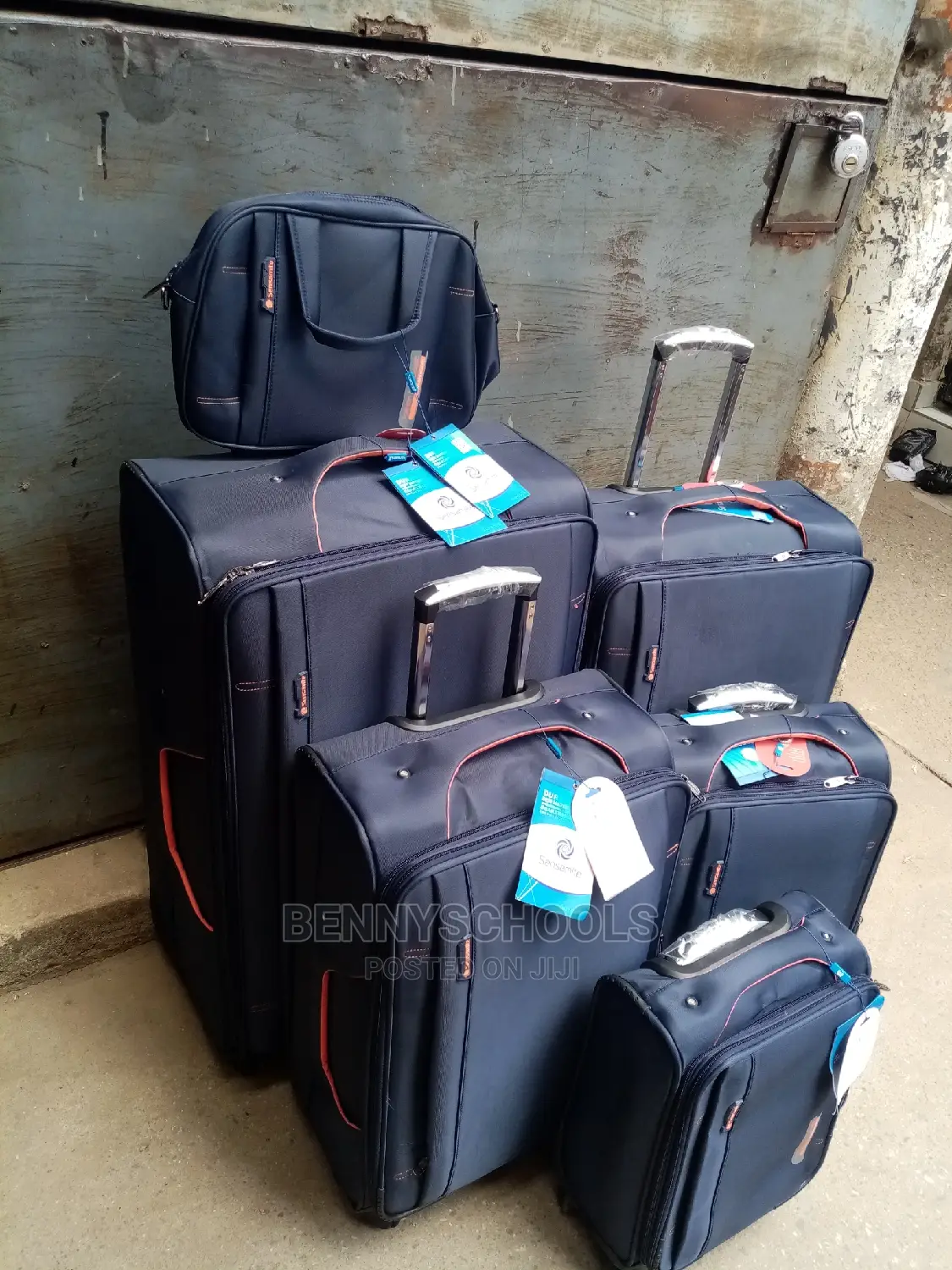 Set of 6 Imported Sensamite Traveling Luggage Boxes