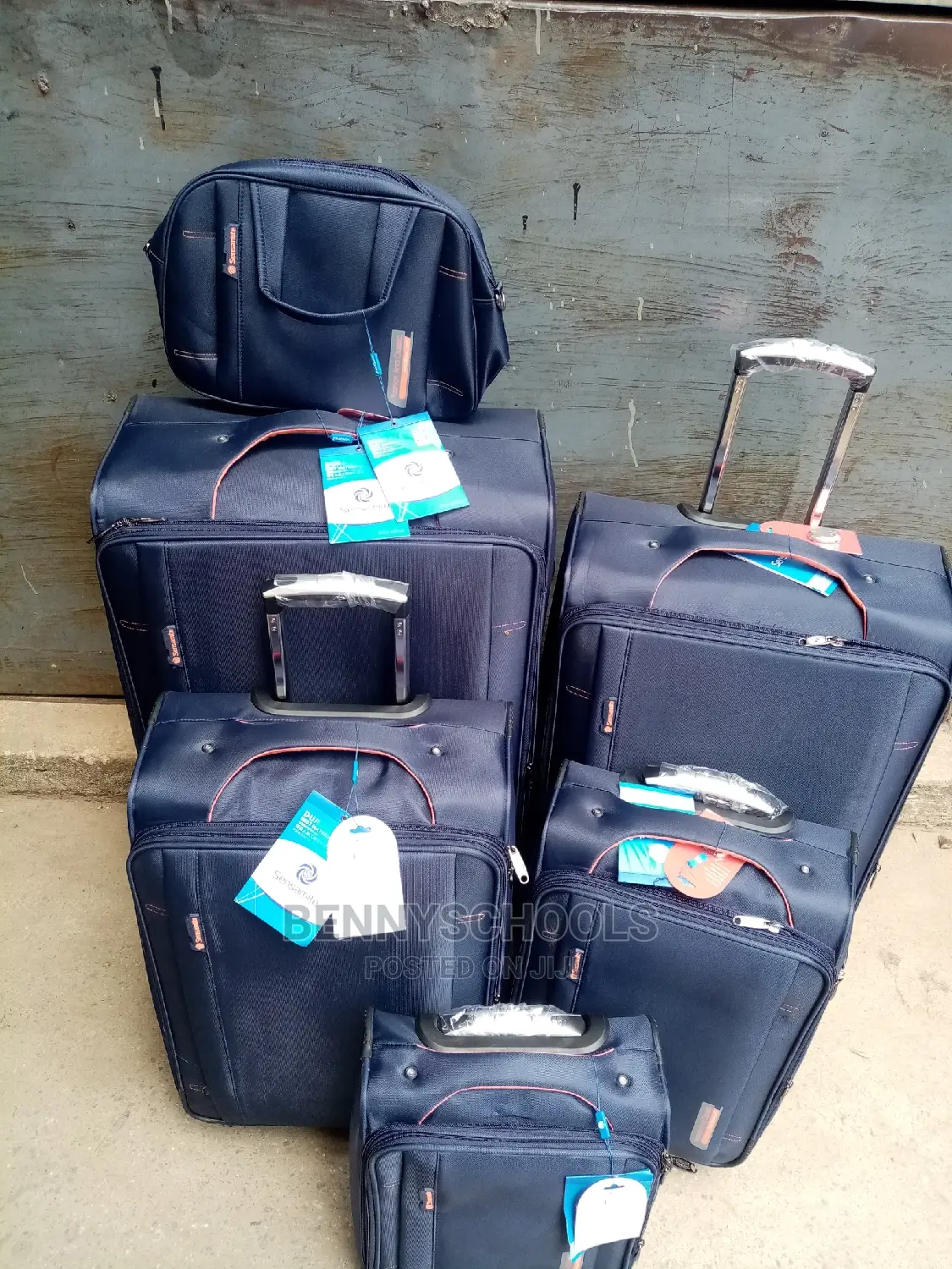 Set of 6 Imported Sensamite Traveling Luggage Boxes