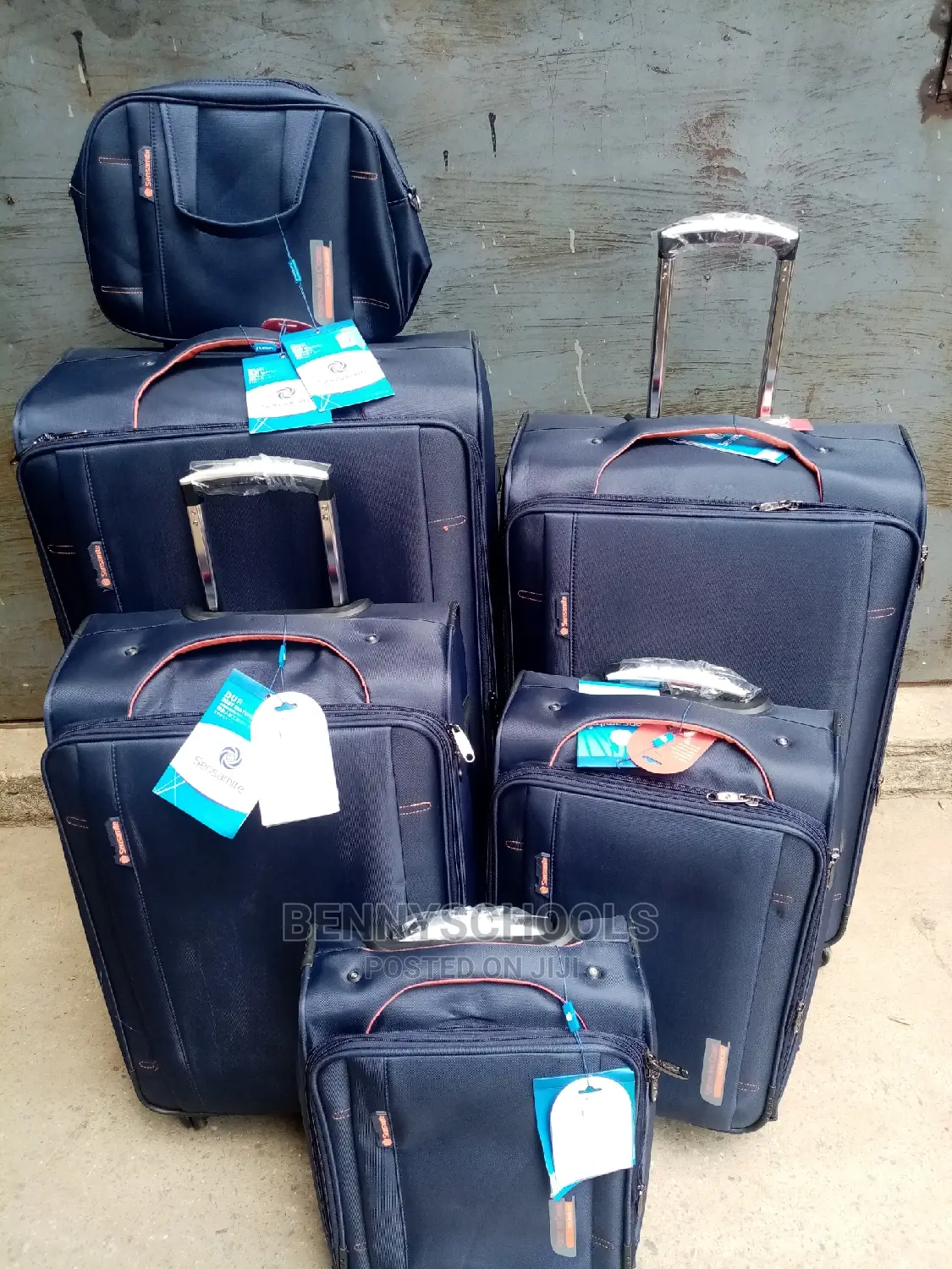Set of 6 Imported Sensamite Traveling Luggage Boxes