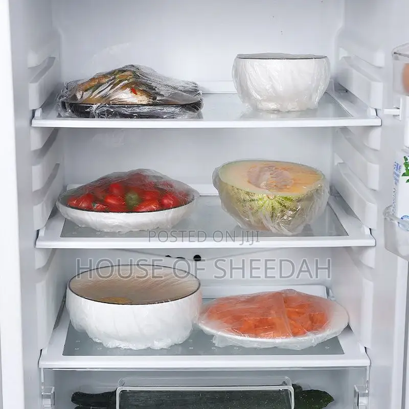 Disposable Food Cover Plastic Wrap Elastic Food Lids 100pcs