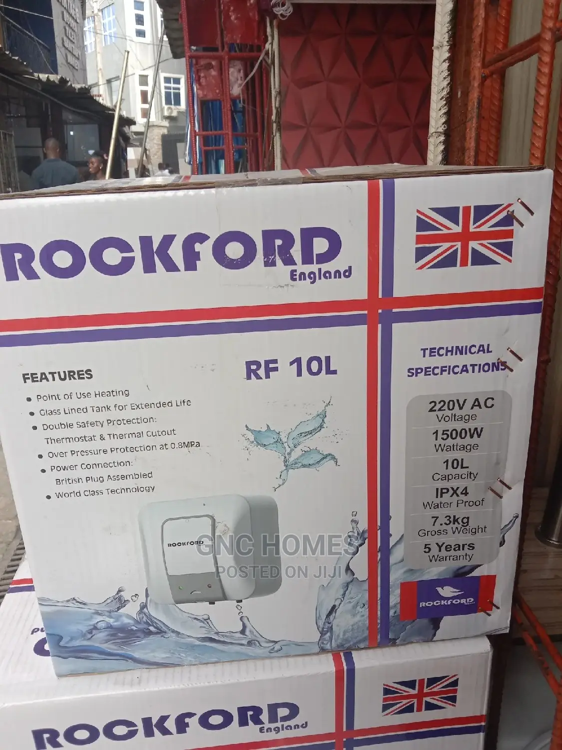 10 Liters Rock Ford Water Heater