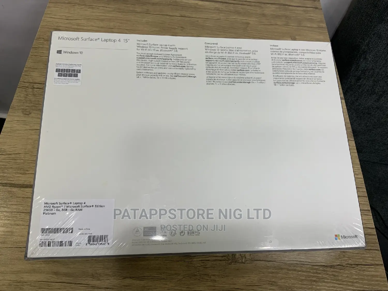 New Laptop Microsoft Surface Laptop 8GB AMD Ryzen SSD 256GB
