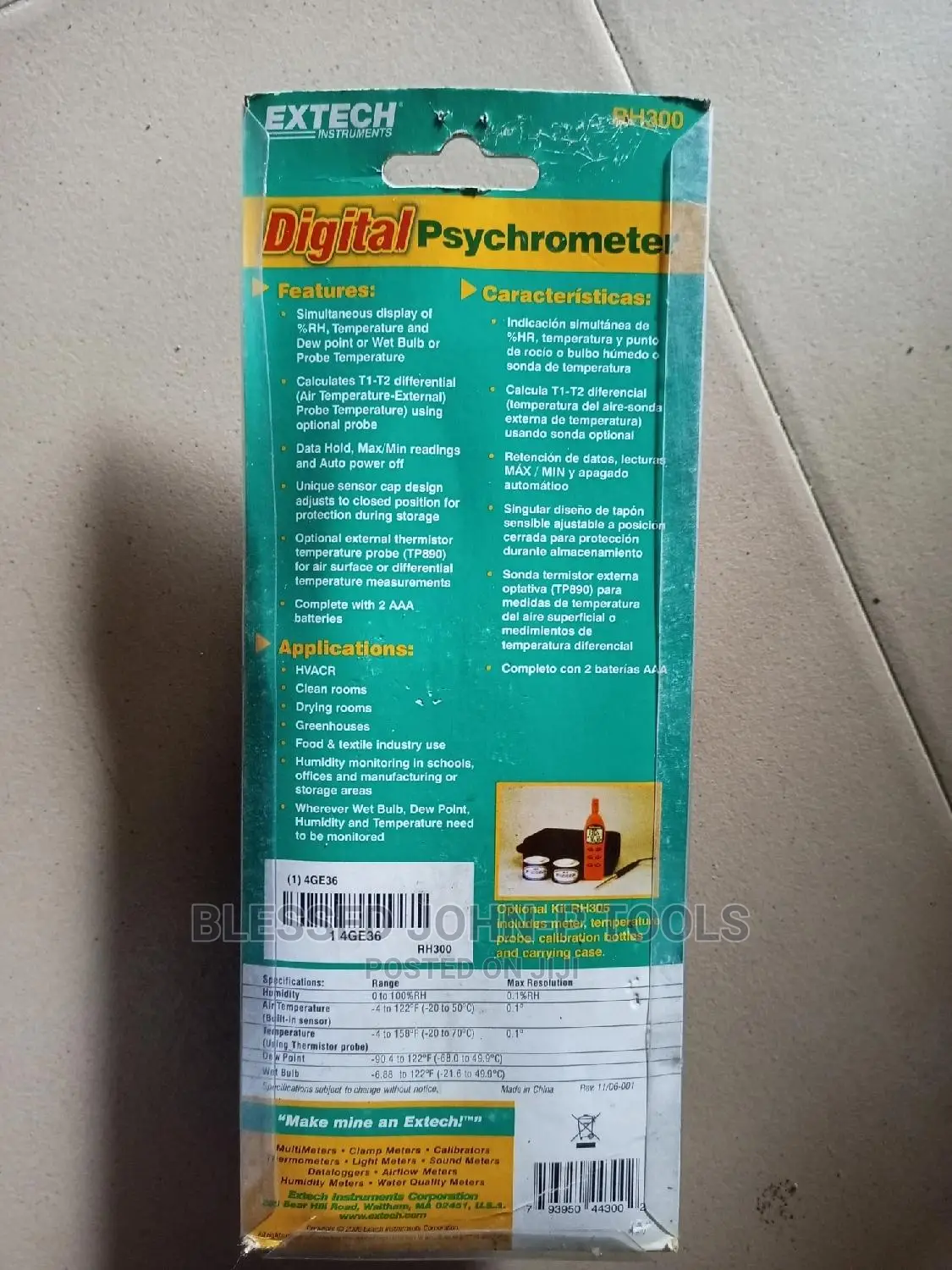 Psychrometer/ Humidity Meter